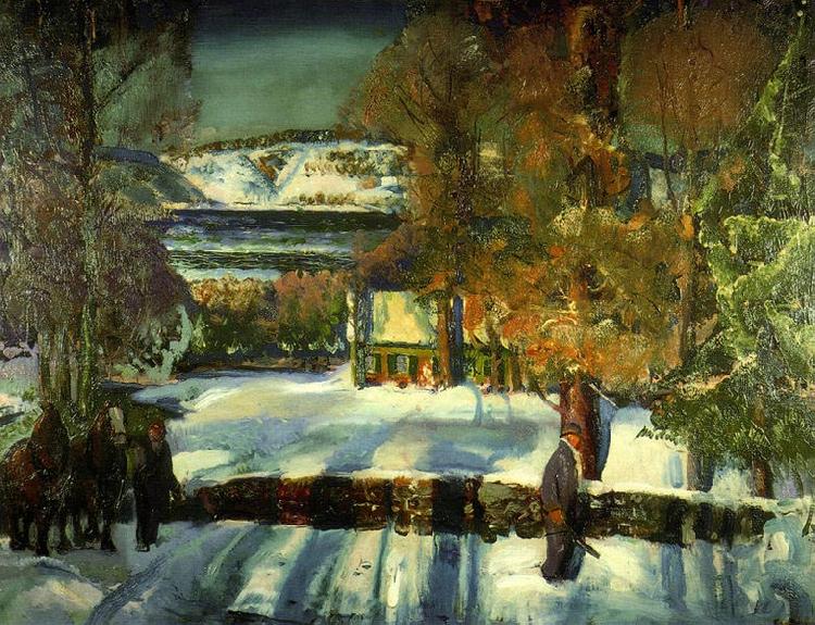 George Wesley Bellows Strabe im Winter Norge oil painting art